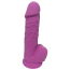 Фаллоимитатор Real Love Premium Silicone Dildo 8.5 с мошонкой, фиолетовый - Фото №2