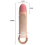 Насадка на пенис с вибрацией Pretty Love Penis Sleeve 026241Z, телесная - Фото №9