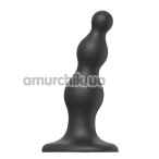 Фаллоимитатор Strap-On-Me Dildo Plug Beads S, черный - Фото №1