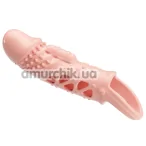 Насадка на пенис с вибрацией Pretty Love Penis Sleeve Cecelia, телесная - Фото №1