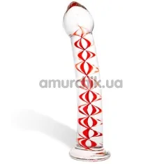 Фаллоимитатор Crimson Helix Glass Love Shaft - Фото №1