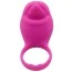 Виброкольцо Silicone Love Ring Tongue, розовое - Фото №1