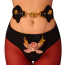 Пояс із затискачами для статевих губ Upko Mystic Bond Collection Belt With Labia Extender Clamps, чорний - Фото №2