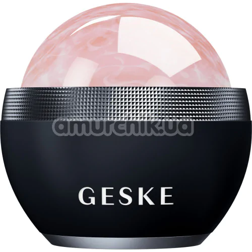 Кульковий масажер для обличчя Geske Rose Quartz Depuffing Sphere 7 in 1, чорний - Фото №1