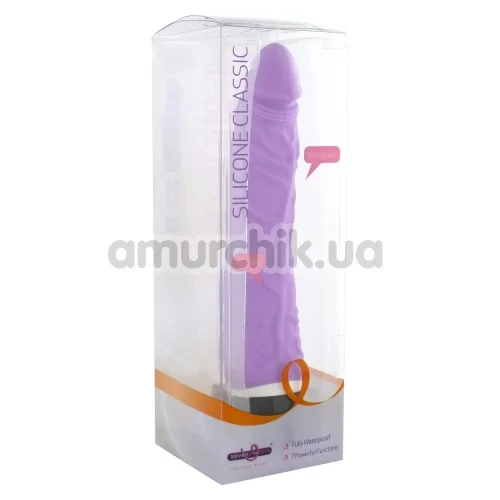 Вибратор Silicone Classic Slim, фиолетовый