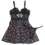 Комплект Star Night Sexy Black Lace Set With Heart Design, чорний: пеньюар + трусики-стрінги - Фото №9