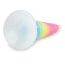 Фаллоимитатор Creature Cocks Uni-Glow Glow-in-the-Dark Rainbow Silicone Dildo, разноцветный - Фото №7
