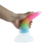 Фаллоимитатор Creature Cocks Uni-Glow Glow-in-the-Dark Rainbow Silicone Dildo, разноцветный - Фото №8