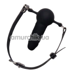 Кляп Art of Sex Phallus Faux Leather, чорний - Фото №1