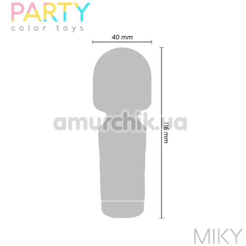 Клиторальный вибратор Party Color Toys Miky, фиолетовый