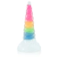 Фаллоимитатор Creature Cocks Uni-Glow Glow-in-the-Dark Rainbow Silicone Dildo, разноцветный - Фото №2