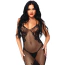 Платье Leg Avenue Seamless Net And Lace Dress, черное - Фото №3
