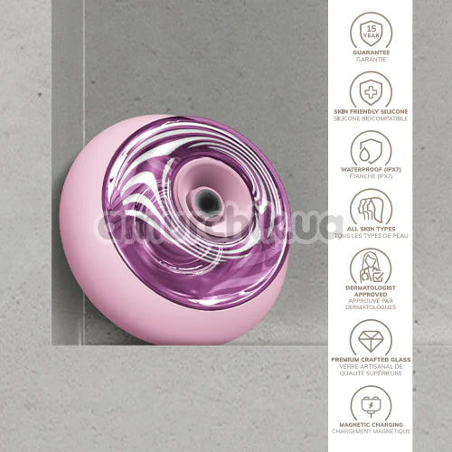 Ультразвуковий масажер для обличчя та тіла Geske Sonic Cool & Warm Face and Body Massager 9 in 1, світло-рожевий