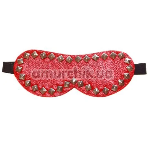 Маска на очі з заклепками sLash Style Leather Mask, червона