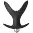 Анальная пробка с вибрацией Fantasstic Vibrating Anal Anchor Plug, черная - Фото №2