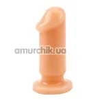 Анальный фаллоимитатор Prof. Jason C Small Slim Dildo 3.5, телесный - Фото №1