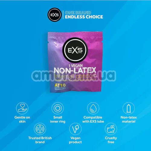 EXS Non-Latex Internal Lace Leg Loops - женский, 1 шт