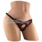 Трусики для страпона Scandal Thong Harness - Фото №1