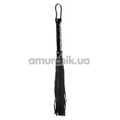 Флоггер Sinful Black Whip, черный - Фото №1