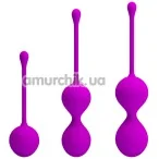 Набір вагінальних кульок Pretty Love Kegel Balls, фіолетовий - Фото №1