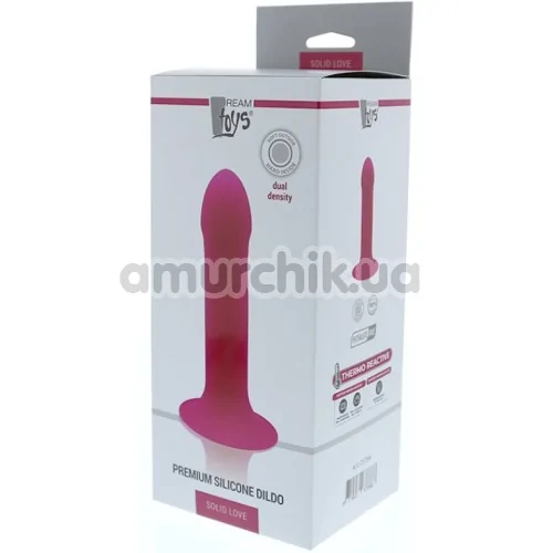 Фаллоимитатор Solid Love Premium Silicone Dildo 7, розовый