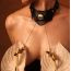 Нашийник із затискачами для сосків Upko Mystic Bond Collection Collar With Pulling Nipple Clamps, чорний - Фото №7