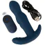 Вибростимулятор простаты с ротацией Anos Finest Butt Wear RC Rotating Prostate Plug With Vibration, синий - Фото №6