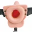 Полый страпон с вибрацией Fetish Fantasy Series 6 Hollow Rechargeable Strap-on with Remote, телесный - Фото №5