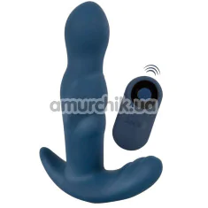 Вібростимулятор простати з ротацією Anos Finest Butt Wear RC Rotating Prostate Plug With Vibration, синій - Фото №1