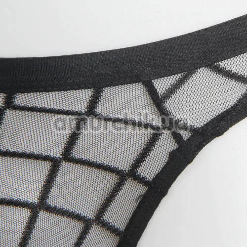 Трусы-стринги мужские Star Night Mesh Net Male G-String, черные