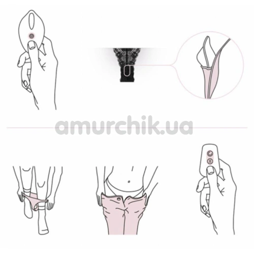 Вібротрусики Pantyrebel Remote Control Vibrating Tanga, чорні