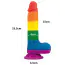 Фалоімітатор LoveToy Prider 7.5, мультикольоровий - Фото №6