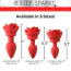 Анальна пробка з вібрацією Booty Sparks 28X Silicone Vibrating Rose Anal Plug L, червона - Фото №6