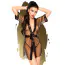 Комплект Penthouse Lingerie Midnight Mirage, чорний: пеньюар + трусики-стрінги - Фото №1