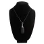 Вибратор-подвеска Charmed Vibrating Silicone Teardrop Necklace, черный - Фото №2
