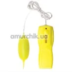 Віброяйце Glo-Glo a Go-Go Flicker Tip Vibrating Bullet Electric Lemon, жовте - Фото №1