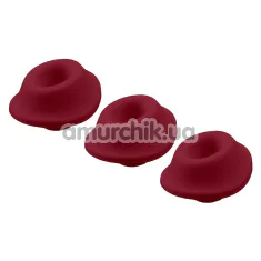 Набор насадок на симулятор орального секса для женщин Womanizer Premium, Classic (Size S), бордовый - Фото №1