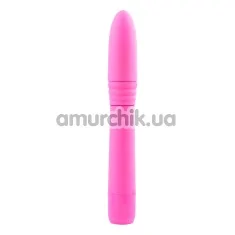 Вибратор Neon Luv Touch Ribbed Slims розовый - Фото №1