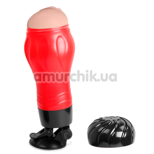 Мастурбатор с вибрацией Crazy Bull Maurice Vagina 00900T47Z, красный