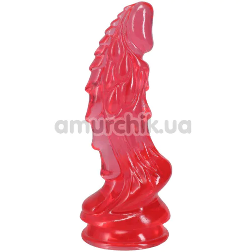 Фаллоимитатор Doc Johnson Crystal Jellies Invader 8.5, красный