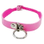 Ошейник DS Fetish Collar With Ring & Without Line, розовый - Фото №1