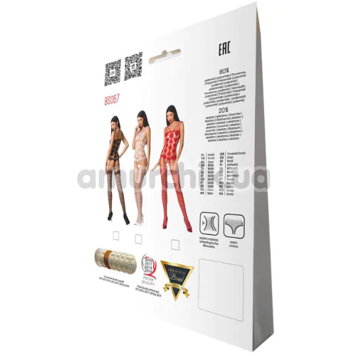 Комбинезон Passion Free Your Senses BS067, белый