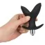 Анальна пробка з вібрацією Black Velvets Vibrating Anchor Plug, чорна - Фото №4
