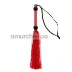 Плеть Silicone Flogger Whip, красная - Фото №1