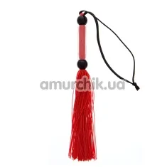 Батіг Silicone Flogger Whip, червоний - Фото №1