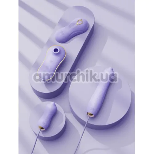 Набор вибраторов Zalo Rose Series Unicorn Set 3-in-1, фиолетовый