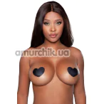 Прикраси для сосків Be Wicked Heart Nipple Stickers 3 Sets, чорні - Фото №1