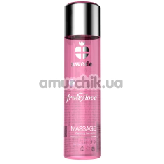Массажное масло с согревающим эффектом Swede Fruity Love Sparkling Strawberry Wine - клубничное шампанское, 60 мл - Фото №1