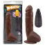 Вибратор Rubicon Vibrating Dick 9.9, темно-коричневый - Фото №2