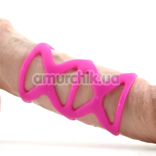 Набір насадок Posh Silicone Lover's Cages, рожевий
